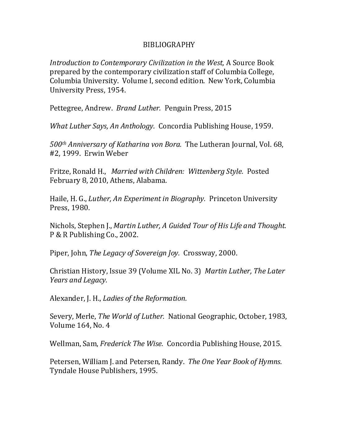 A Visit with Katharina Luther - A One-Act Play Script - Image 3