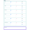 Social media and website content calendar