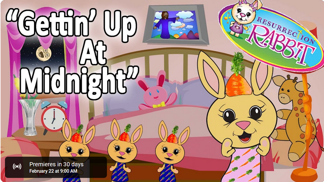 Cherry the Resurrection Rabbit: "Gettin' Up At Midnight" Video